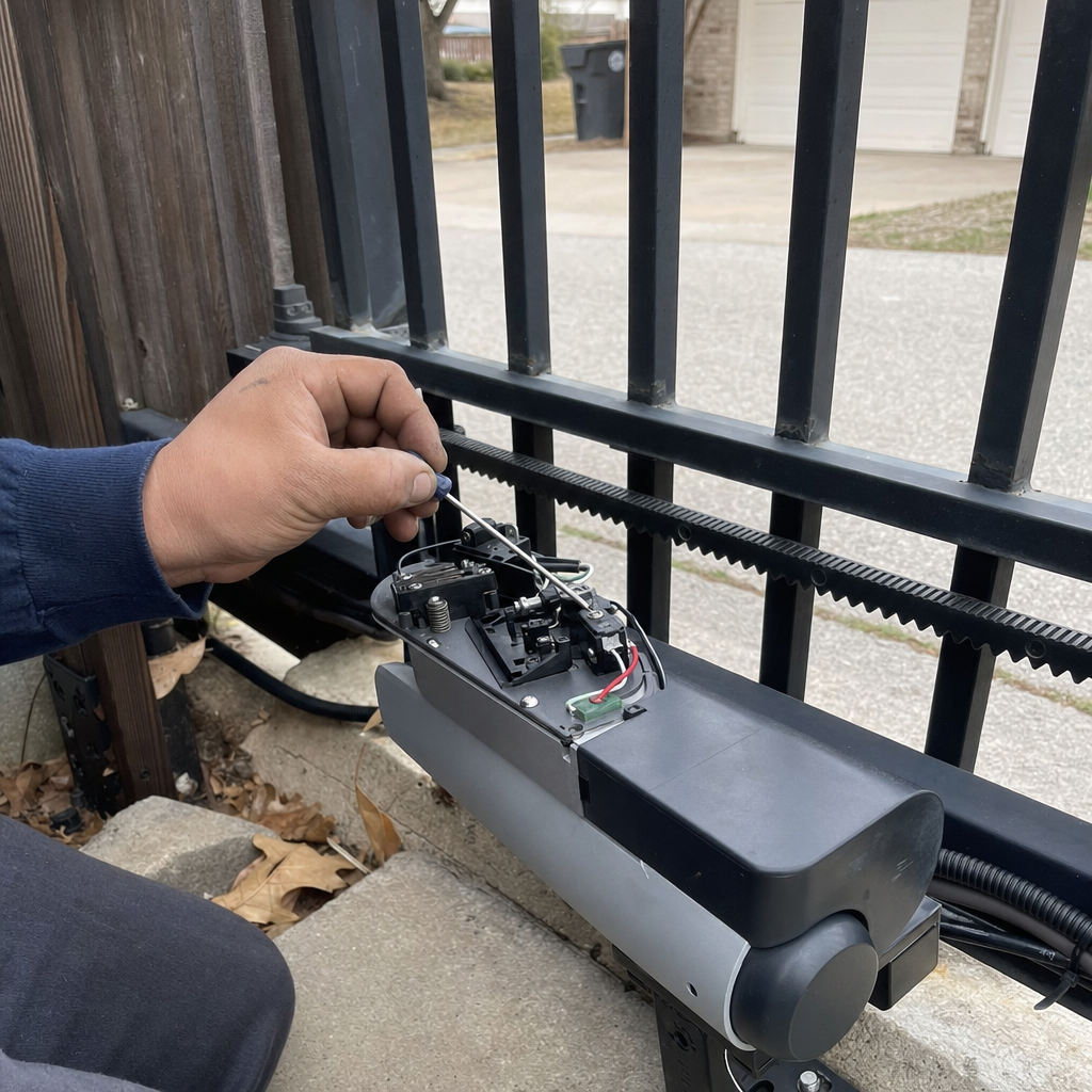 Gate motor and opener repair by professional technician